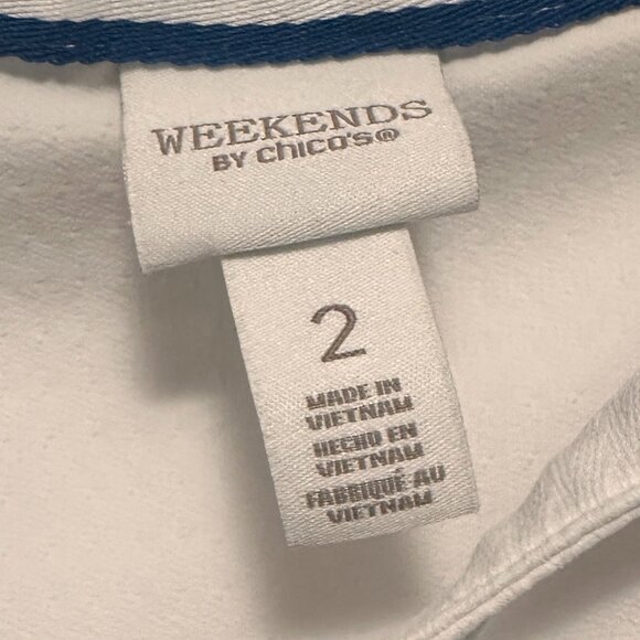 Women's Weekend by Chico's Polo Shirt size 2 - Picture 2 of 4